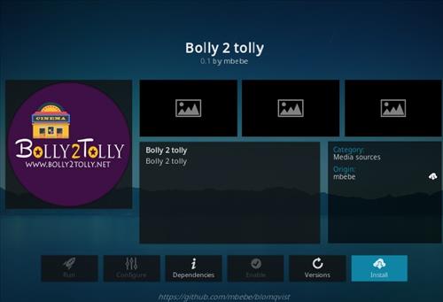 Πώς να εγκαταστήσετε το πρόσθετο Bolly 2 Tolly Kodi Βήμα 18