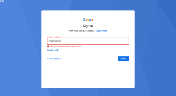 Εισαγάγετε τα διαπιστευτήρια Google