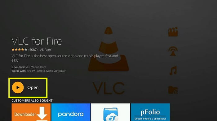 open-VLC-player