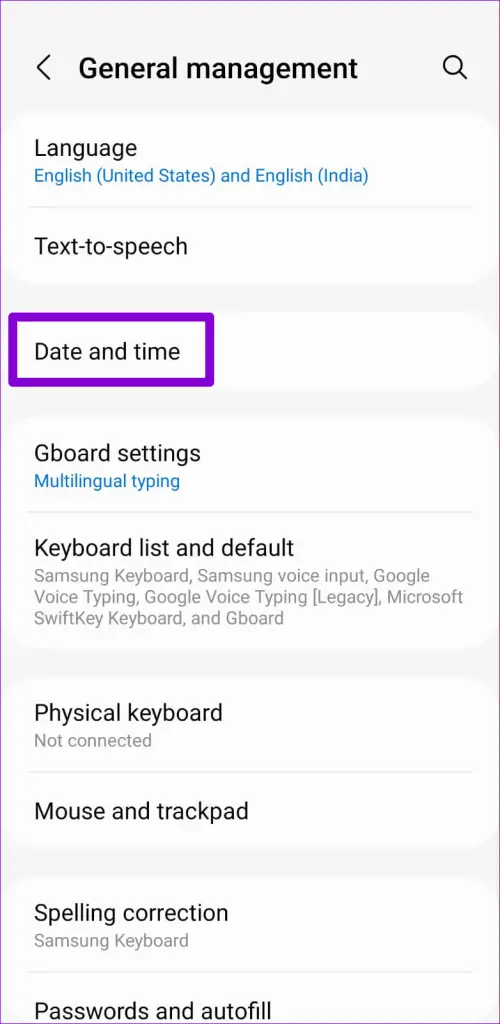 Ρυθμίσεις ημερομηνίας και ώρας στο Android