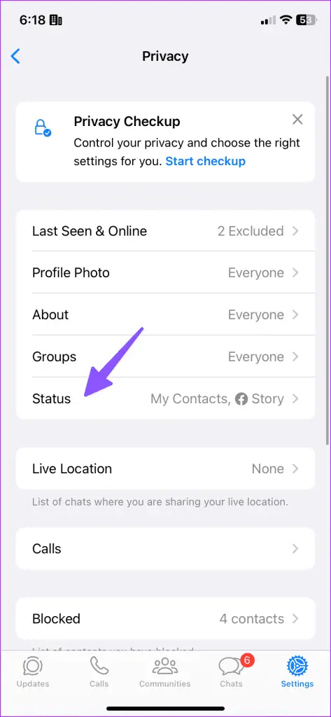 Αυτόματη κοινή χρήση της κατάστασης WhatsApp στο Facebook Story 2 1