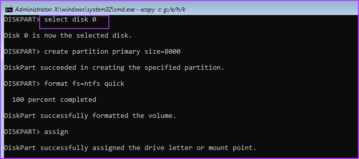 Αντιγραφή αρχείων από το USB στο δίσκο 3