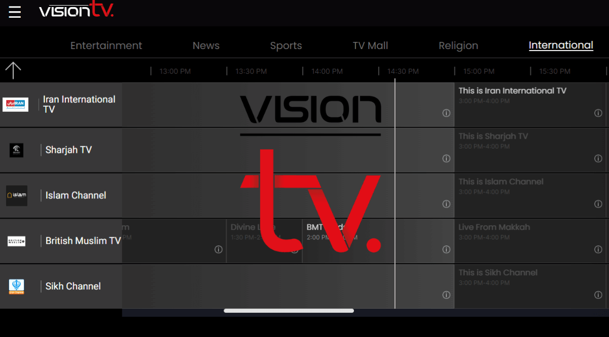 τηλεόραση Vision στο Firestick