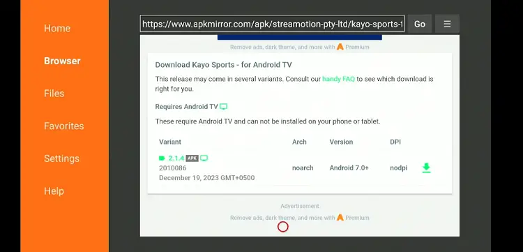 Install-Kayo-Sports-on-FireStick-using-downloader-app-22