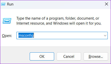 Ανοίξτε το System Configuration στα Windows 11