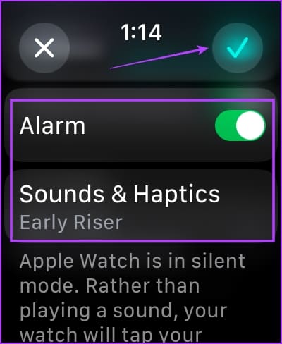 Ρύθμιση ξυπνητηριού στο Apple Watch Sleep 1