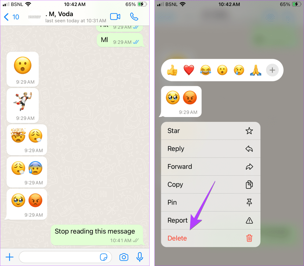 WhatsApp iphone επιλέξτε πολλαπλά μηνύματα στη συνομιλία