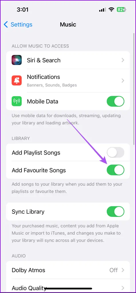 προσθέστε αγαπημένα στη βιβλιοθήκη apple music iphone