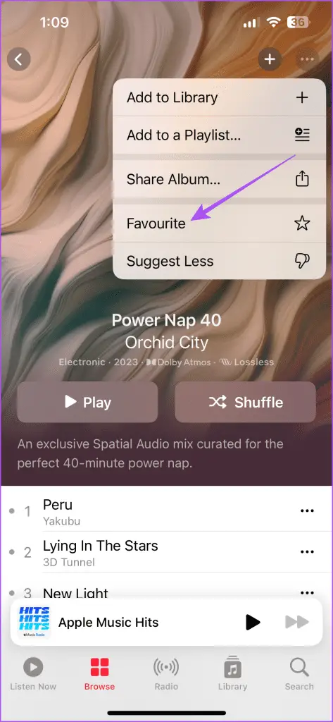 προσθέστε playlist ως αγαπημένη μουσική της Apple στο iPhone