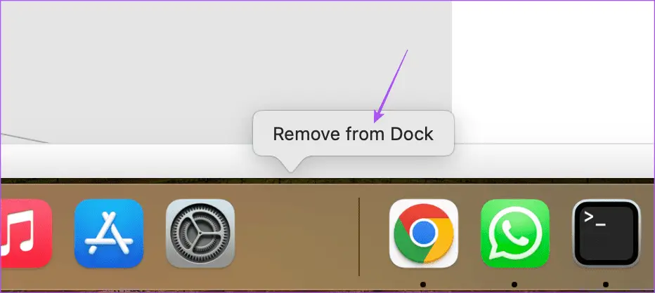 αφαιρέστε το διαχωριστικό από το dock στο mac