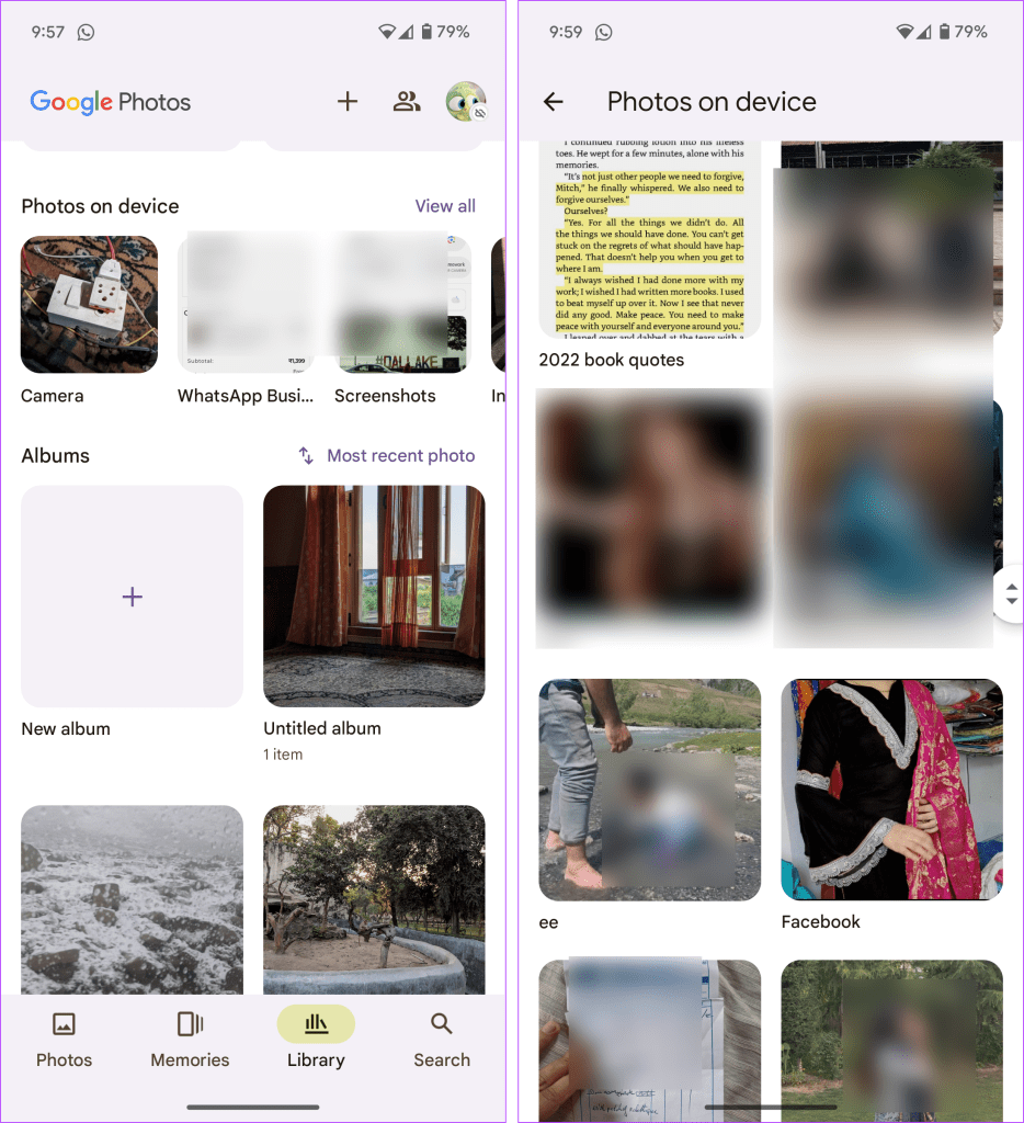 Άλμπουμ και φάκελοι φωτογραφιών Google