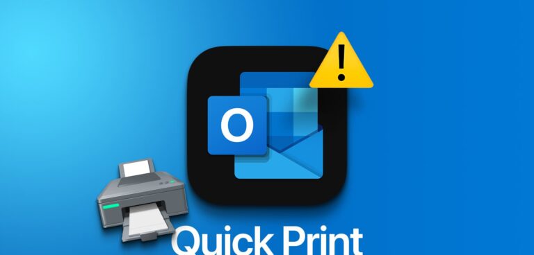 γρήγορη εκτύπωση του Outlook