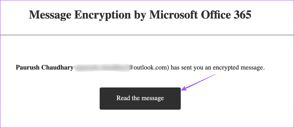 ανάγνωση κρυπτογραφημένου μηνύματος από το Outlook