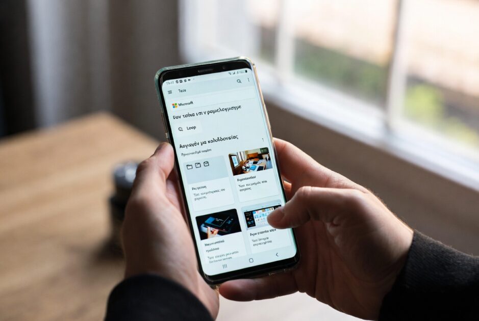 Συνεργασία σε πραγματικό χρόνο με το Microsoft Loop από τη συσκευή σας Android