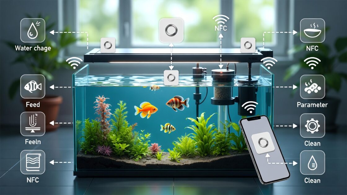 Χρησιμοποιήστε ετικέτες NFC για να αυτοματοποιήσετε τη συντήρηση του ενυδρείου σας