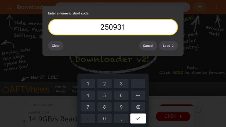 Εισαγάγετε τον Κωδικό Λήψης για το TROYPOINT Toolbox (250931) και κάντε κλικ στην επιλογή Φόρτωση.