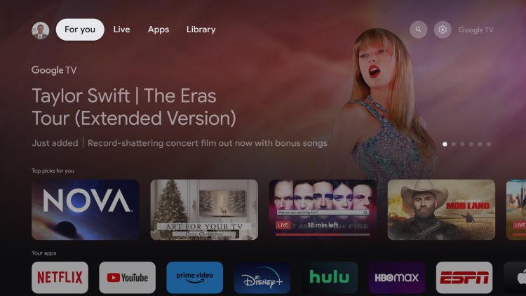 Η ενημέρωση του Google TV ολοκληρώθηκε