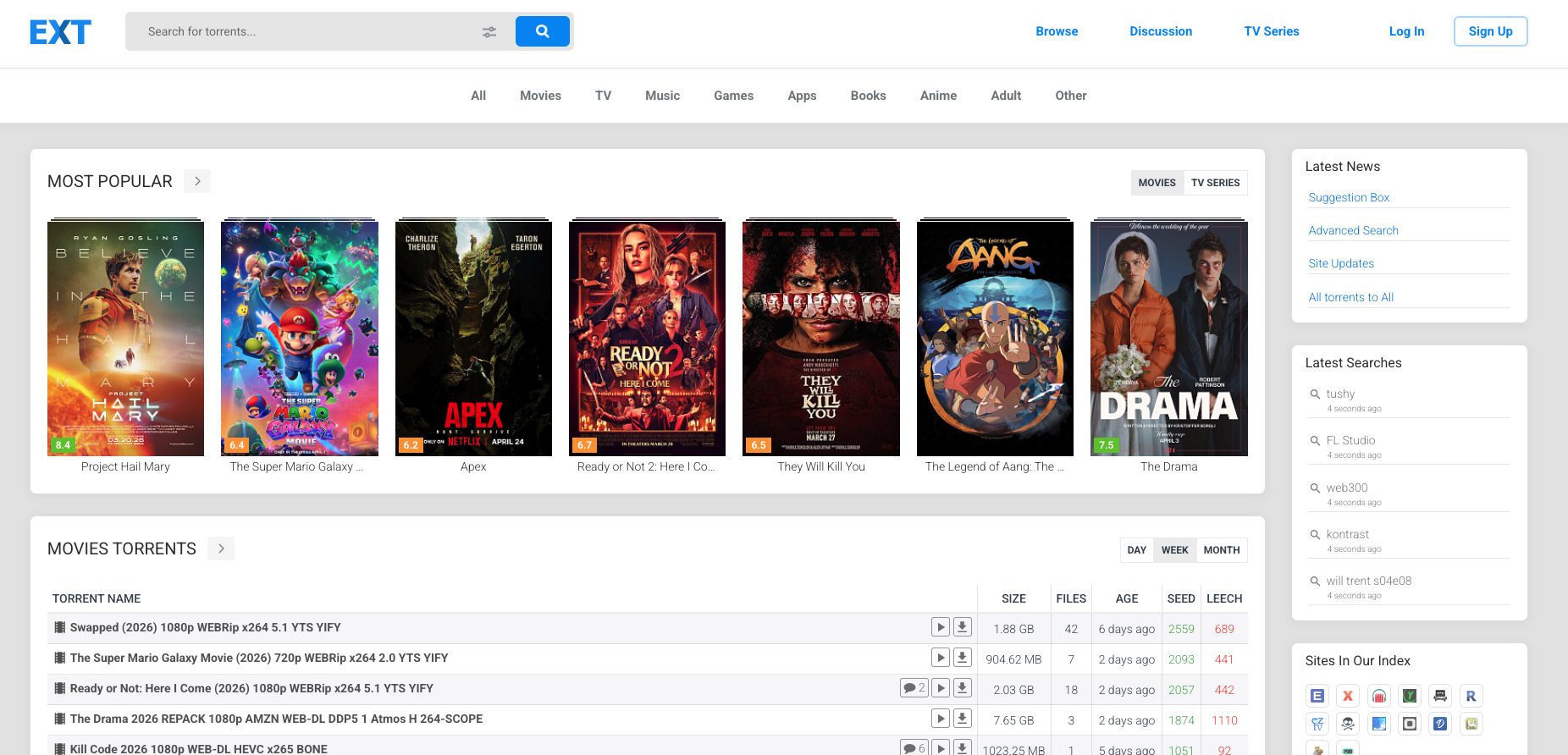 Η μηχανή αναζήτησης torrent με magnet links EXT.to