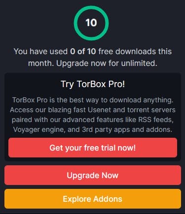 Δωρεάν δοκιμή TorBox