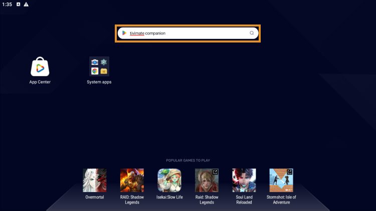 Αναζητήστε το Tivimate Companion στο Google Play