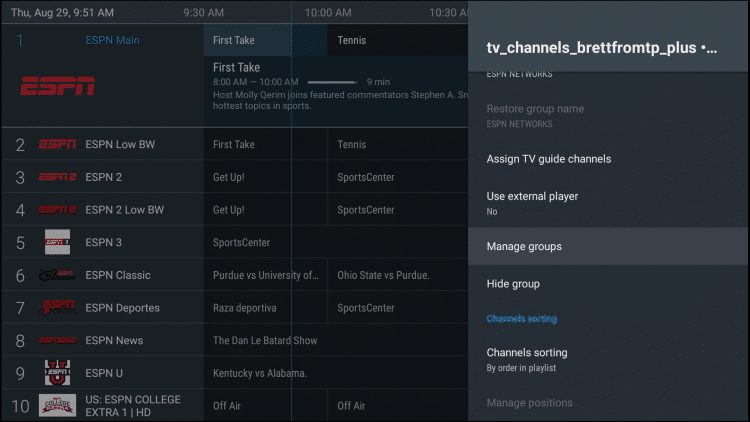 διαχείριση ομάδων Tivimate