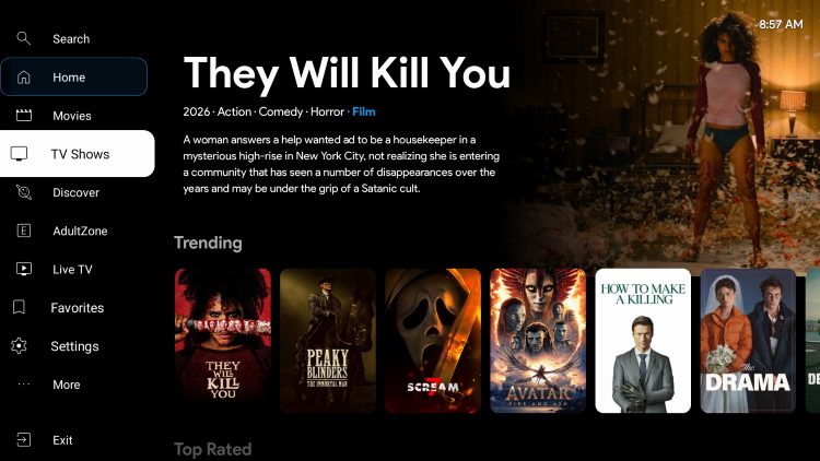 Κύρια διεπαφή Flix Vision