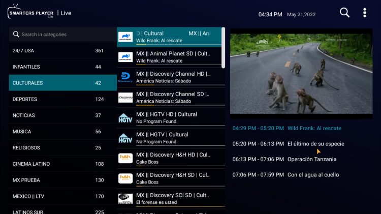 Διεπαφή IPTV Smarters