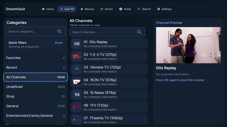Επισκόπηση StreamVault