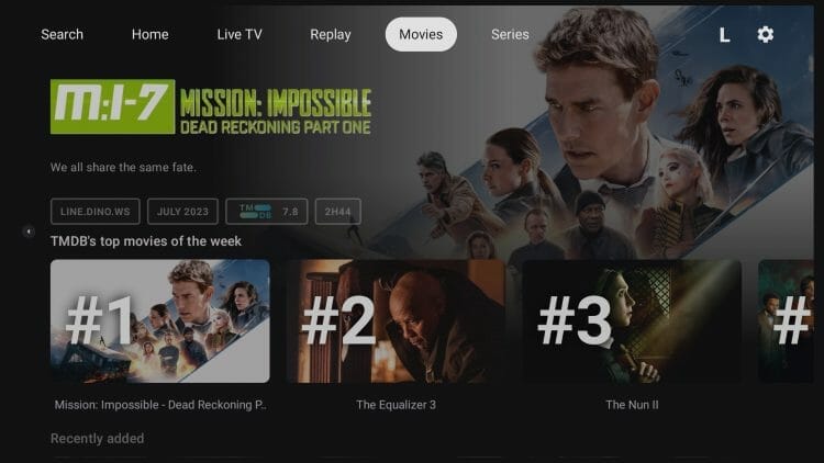 Διεπαφή NexTV