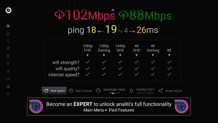 Δοκιμή ταχύτητας Surfshark VPN σε Fire TV Stick 4K Max