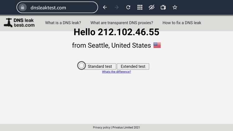 Αλλαγή της διεύθυνσης IP μετά τη σύνδεση στο Surfshark VPN