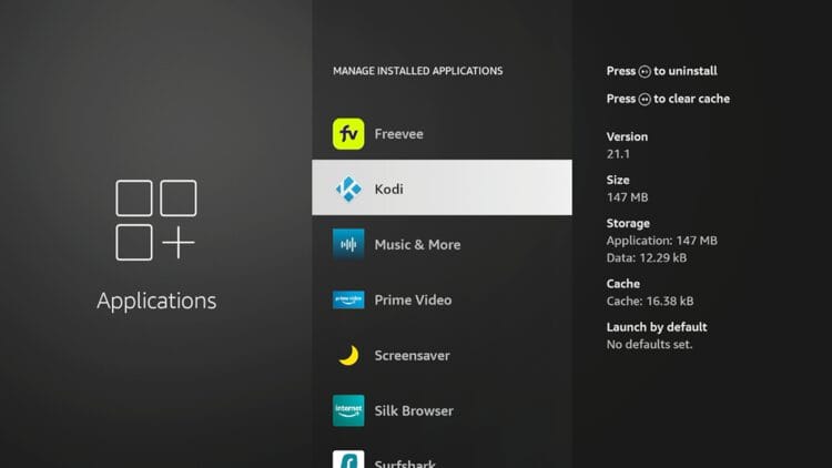 Έχετε εγκαταστήσει το Kodi στο Firestick σας χρησιμοποιώντας το Unlinked και τώρα θα πρέπει να το βρείτε μέσα στις εγκατεστημένες εφαρμογές σας.
