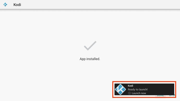 kodi στο firestick μήνυμα έτοιμο για εκκίνηση