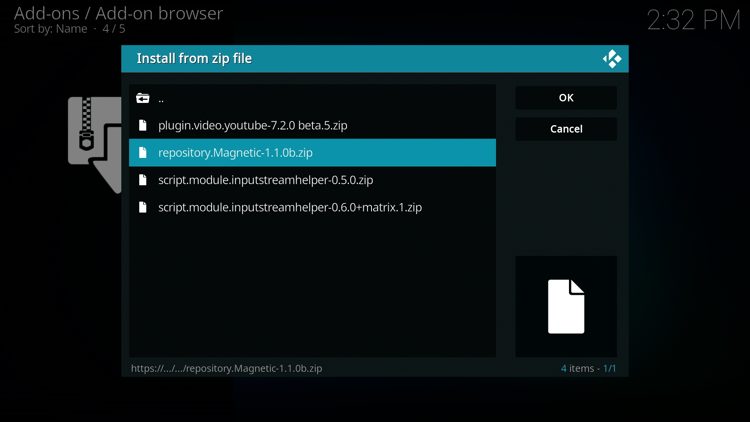 Κάντε κλικ στη διεύθυνση URL του αρχείου zip - repository.Magnetic.zip