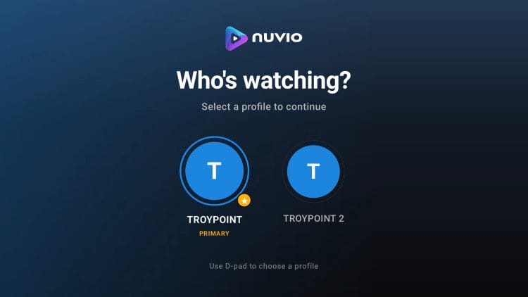 επιλέξτε το προφίλ που θέλετε να χρησιμοποιήσετε