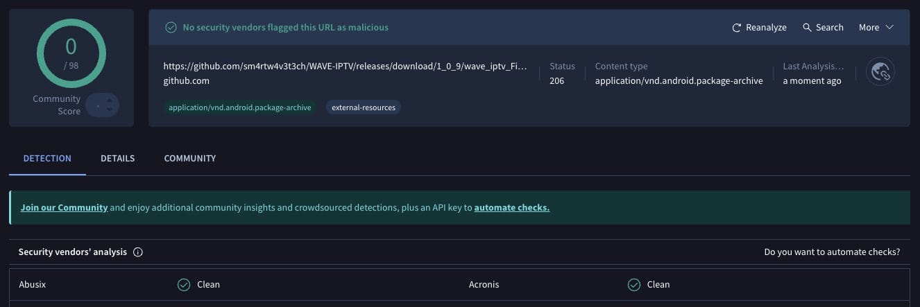 Πλήρης σάρωση ιών Wave IPTV