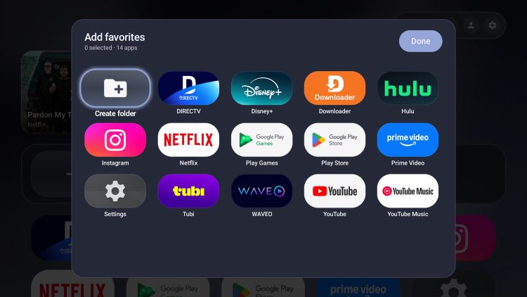 αγαπημένα του Monet Launcher