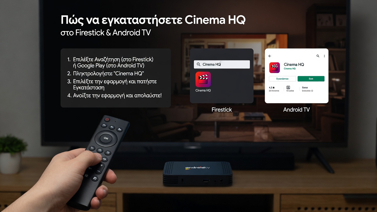 Πώς να εγκαταστήσετε Cinema HQ στο Firestick & Android TV