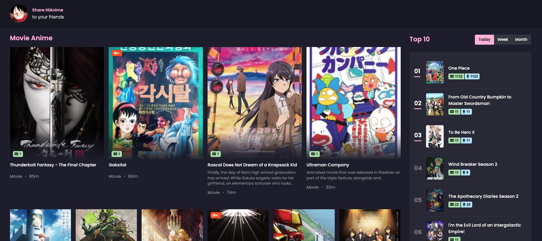 Πρωτότυπος ιστότοπος HiAnime
