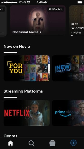 διεπαφή nuvio σε ios