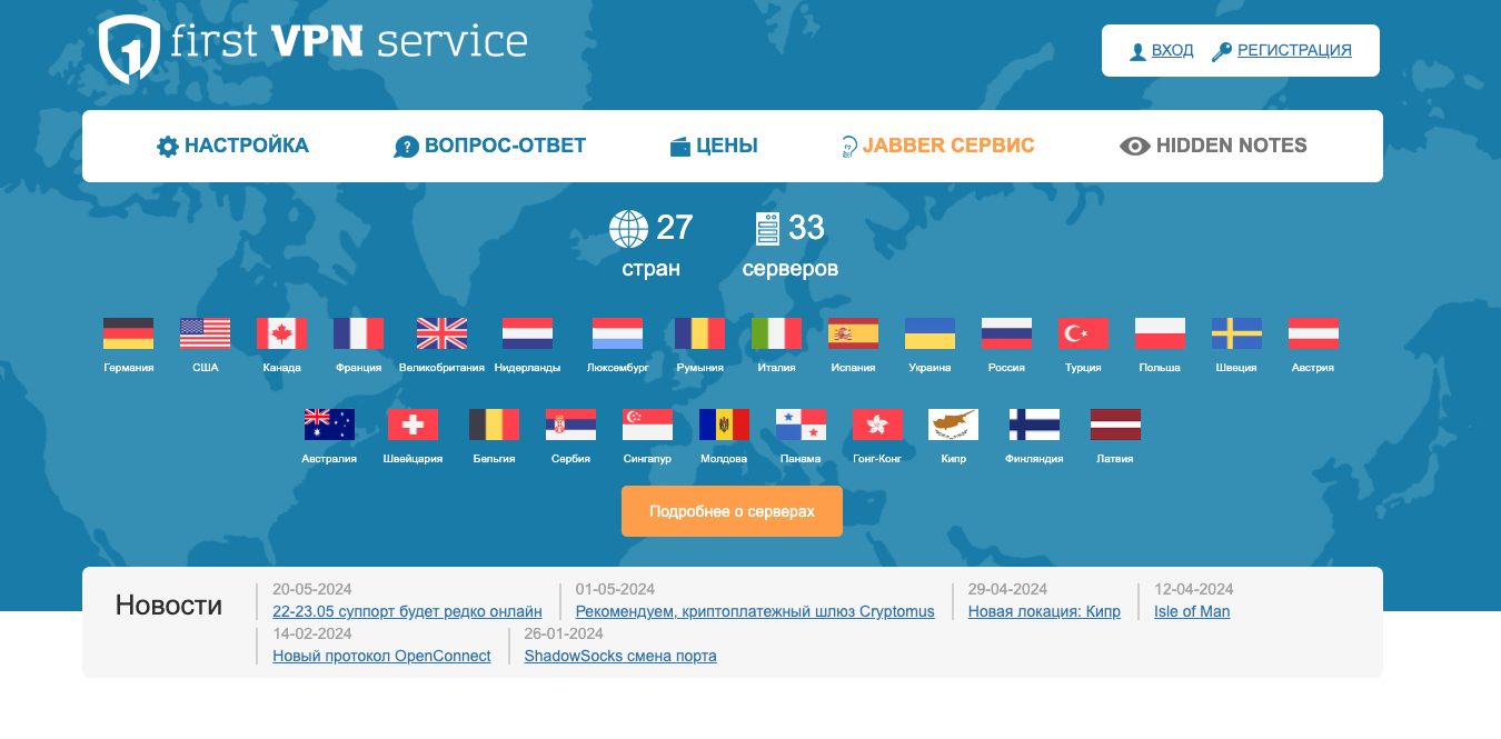 1VPNS Πρωτότυπος ιστότοπος