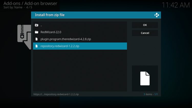 Κάντε κλικ στη διεύθυνση URL του αρχείου zip - repository.redwizard.zip