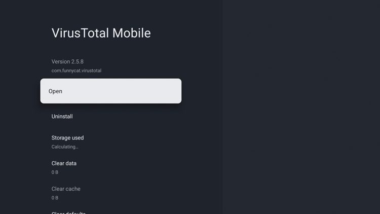 Εντοπίστε και εκκινήστε την εφαρμογή VirusTotal
