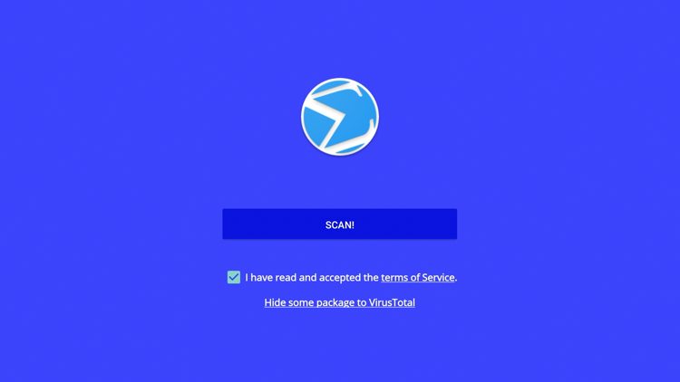 Εγκατάσταση επιτυχής — κάντε κλικ Scan για να ξεκινήσετε
