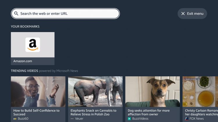 Silk Browser στο Firestick