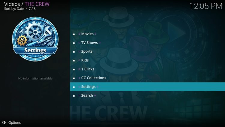Εκκινήστε το The Crew και επιλέξτε Ρυθμίσεις
