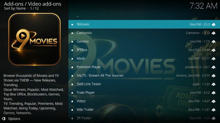 Πρόσθετο 9Movies