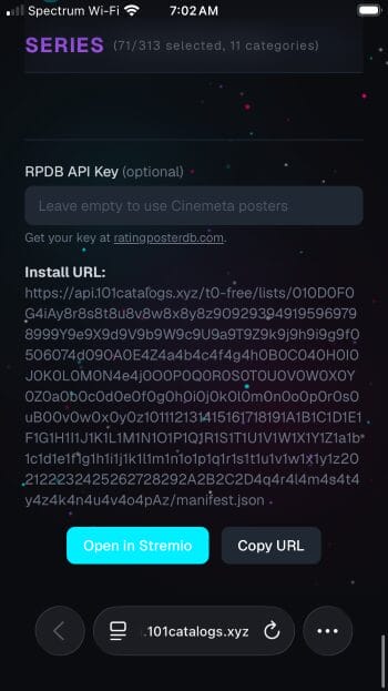 επιλέξτε Αντιγραφή διεύθυνσης URL