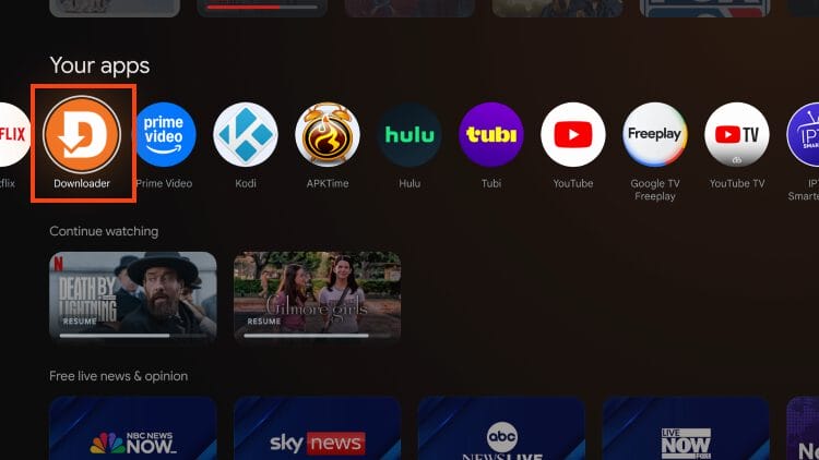 Εκκίνηση του Downloader