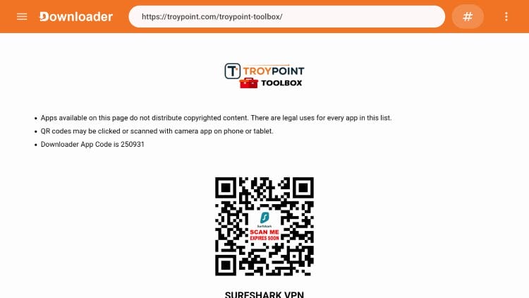 Αρχική οθόνη TroyPoint Toolbox
